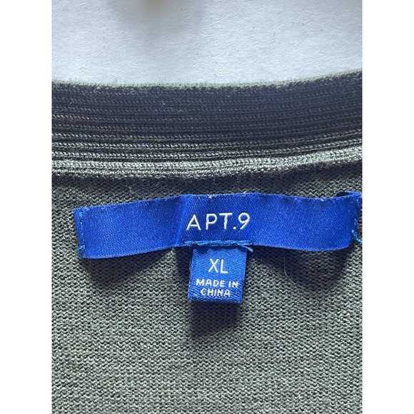 Apt 9 women’s shirt sweater size XL Green short sleeve - Picture 6 of 14